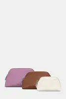 Kožená kozmetická taška Coccinelle 3-pak