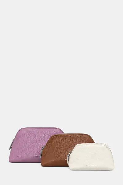 Kožená kozmetická taška Coccinelle 3-pak