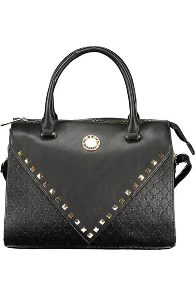 Elegantní černá kabelka s nýty