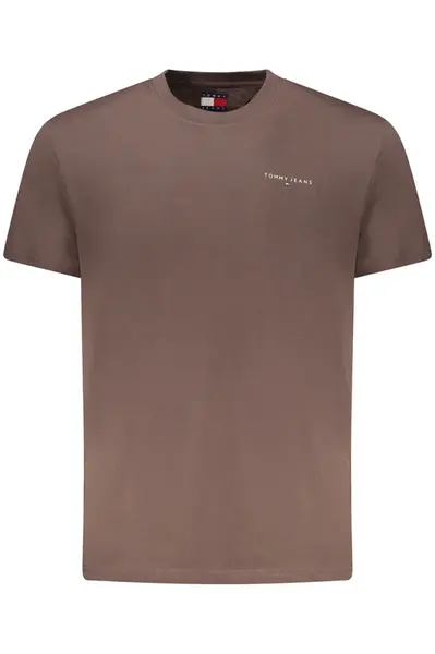 Hnědé pánské tričko s krátkým rukávem