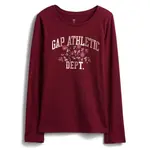 GAP V-OCT LS VAL GR Dívčí triko, červená, velikost