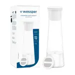 Wessper Filtrační karafa K1 Borosilicate Actitex 1 l, bílá + 1 filtr