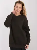 Dámska tmavohnedá mikina