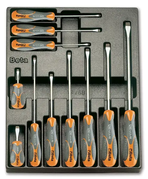 Beta tools SADA ŠROUBOVÁKŮ 12KS V PLASTOVÉ PODESTĚ, 2424/T160