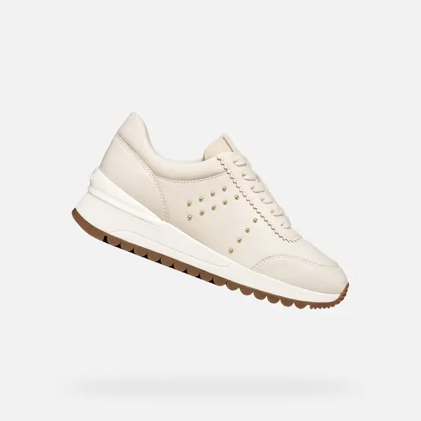 Krémové dámske tenisky Geox Desya