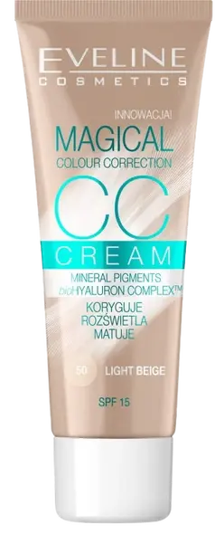 EVELINE CC Cream Magical Colour Correction - světlá béžová 30 ml