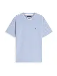 TOMMY HILFIGER Tričko 'Ess Seasonal'  modrá / biela