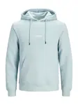 JACK & JONES Mikina 'JJESoho'  pastelovo modrá / biela