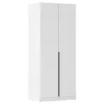 Rauch Möbel ŠATNÍ SKŘÍŇ S OTOČNÝMI DVEŘMI, bílá, tmavě šedá, 91/229/54 cm