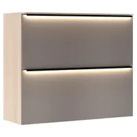 Voleo BOTNÍK, šedá, barvy dubu, 100/85/37 cm