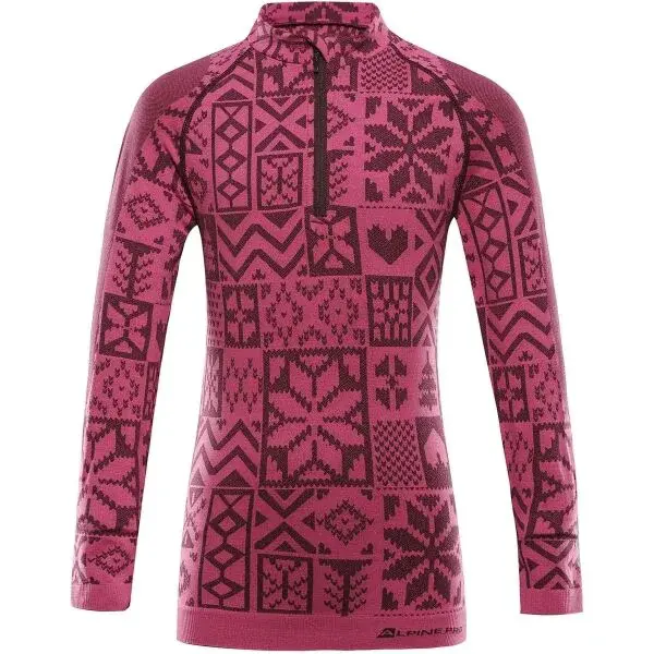 ALPINE PRO SEAMO Detské funkčné spodné tričko, ružová, veľkosť