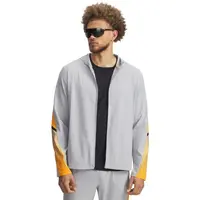 Under Armour VELOCITI STORM HOODED Pánská bunda na běhání, šedá, velikost