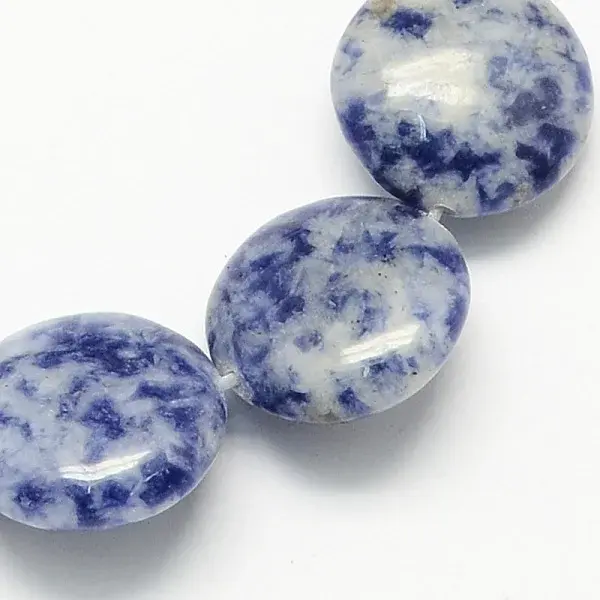 Natural Blue Spot Jasper Bead Strands