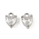 Brass Micro Pave Cubic Zirconia Pendants