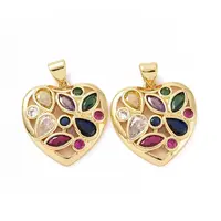 Brass Cubic Zirconia Pendants