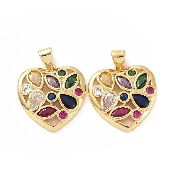 Brass Cubic Zirconia Pendants