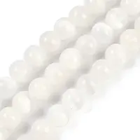 Natural Selenite Beads Strands