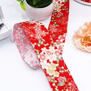 Cotton Flower Print Ribbons