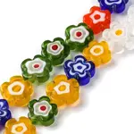 Handmade Millefiori Lampwork Beads Strands