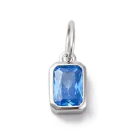925 Sterling Silver Cubic Zirconia Charms