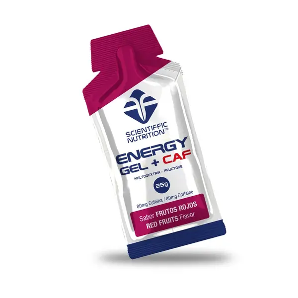 Scientiffic Nutrition Energetický gel s kofeinem 25 g (červené ovoce)
