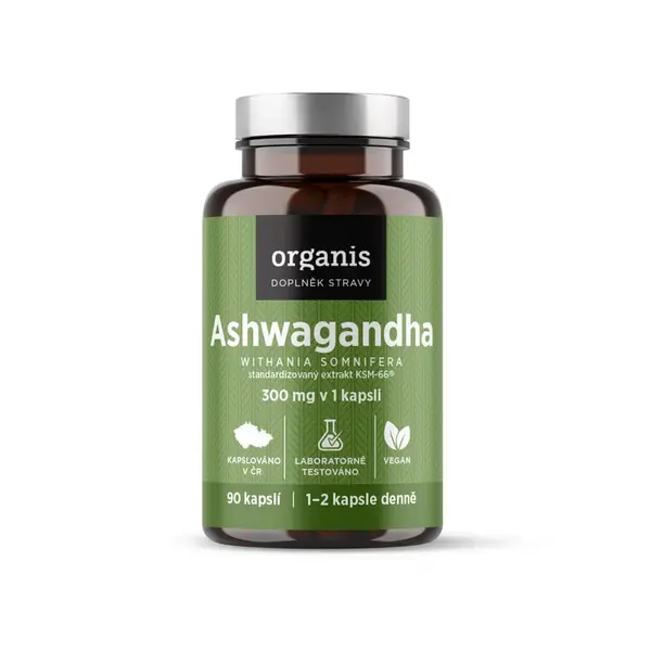 Organis Ashwagandha 300 mg 90 kapslí