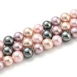 Electroplated Shell Pearl Beads Strands