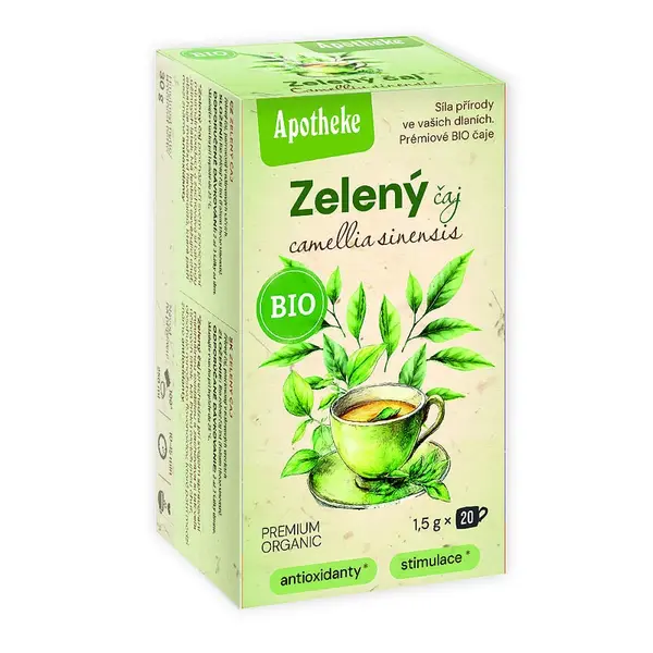 APOTHEKE Čaj zelený camellia sinensis BIO 20 sáčků