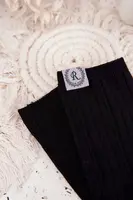 Dámské černé pruhované ponožky Aura.via