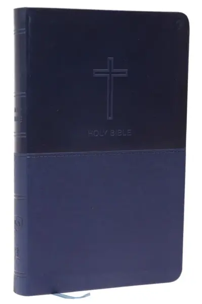 NKJV, Value Thinline Bible, Blue Leathersoft, Red Letter, Comfort Print - Thomas Nelson