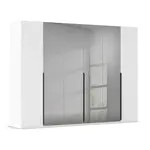 Rauch Möbel ŠATNÍ SKŘÍŇ S OTOČNÝMI DVEŘMI, šedá, bílá, 301/223/61 cm