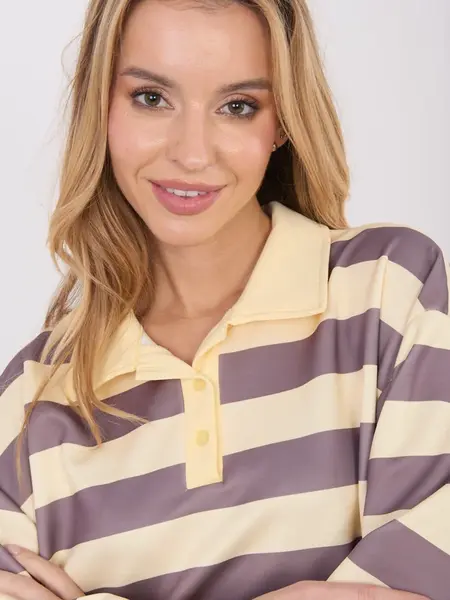 Pruhovaná halenka s krátkým rukávem