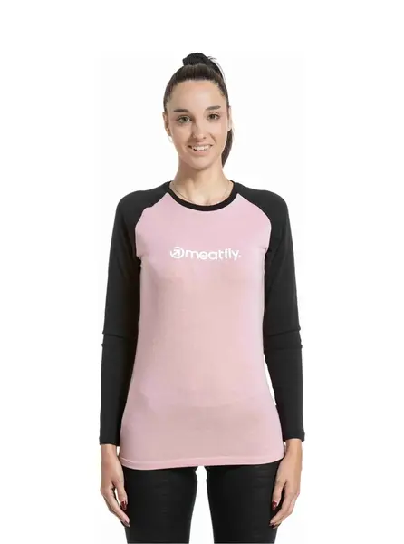 Meatfly dámské merino tričko Grace Rose / Black | Černá | Velikost XL