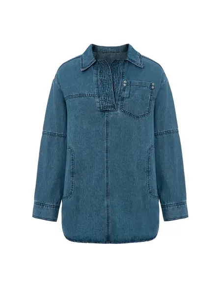 Imily Bela Blúzka  modrá