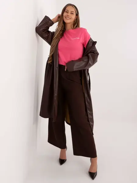 Růžové triko s krátkým rukávem