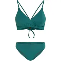 O'Neill ESSENTIALS BAAY MAOI Dámské dvoudílné plavky, tmavě zelená, velikost
