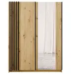 Skříň Bayadero 10 III artisan/černá lamely