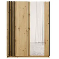 Skříň Bayadero 10 III artisan/černá lamely