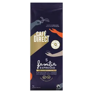 CAFÉDIRECT Arabica Espresso zrnková káva 1 kg