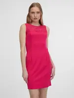 Orsay Tmavě růžové dámské pouzdrové šaty s krajkou - Dámské