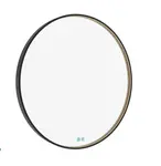 Nimco Zrcadla - Zrcadlo s LED osvětlením, průměr 80 cm, dotykový senzor, černá ZPC 31002RVX-90
