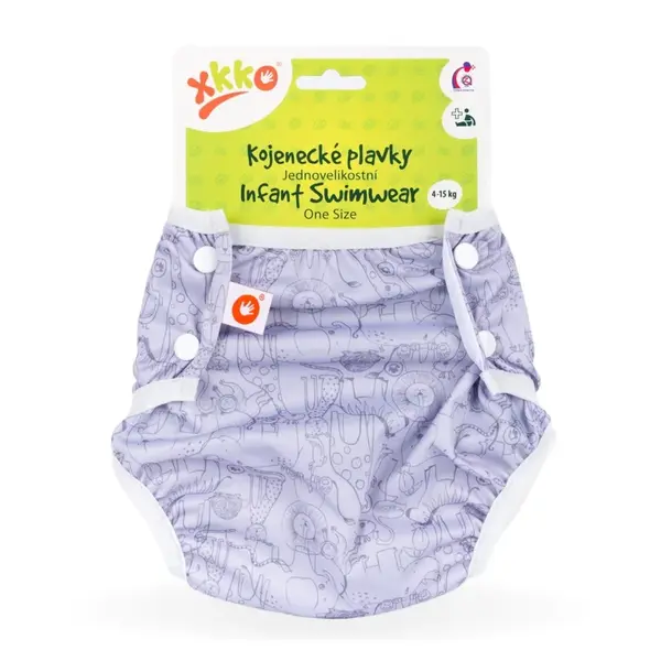XKKO - Dojčenské plavky, jednoveľkostné, Safari Lavender Aura