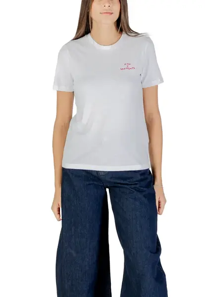 Bílé tričko Only s krátkým rukávem