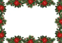 Vianočná darčeková kartička s vlastným textom, Girlanda s vianočnou hviezdou