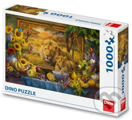 Puzzle Z obrazu Lvi - puzzle z kategorie Umělecké