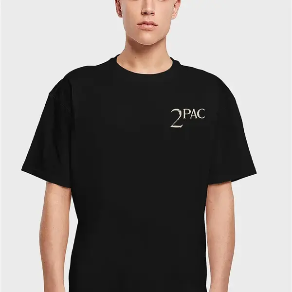 Pánské tričko 2Pac I ain't mad at cha Oversize černé