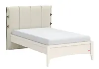 Studentská postel 120x200cm s čalouněným čelem meryn - béžová