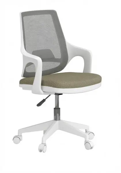 Otočná stolička na kolieskach habitat - biela/zelená