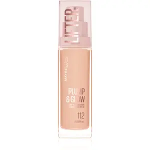 MAYBELLINE NEW YORK Lifter Plump & Glow rozjasňující make-up pro přirozený vzhled odstín 112 30 ml