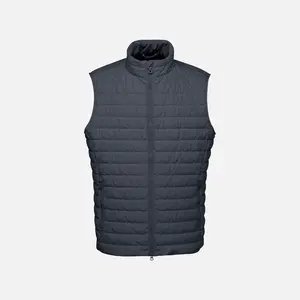 Dark Blue Men's Quilted Jacket Geox Warrens - Mens